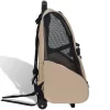 vidaXL Foldable Multipurpose Pet Trolley Beige - Image 3