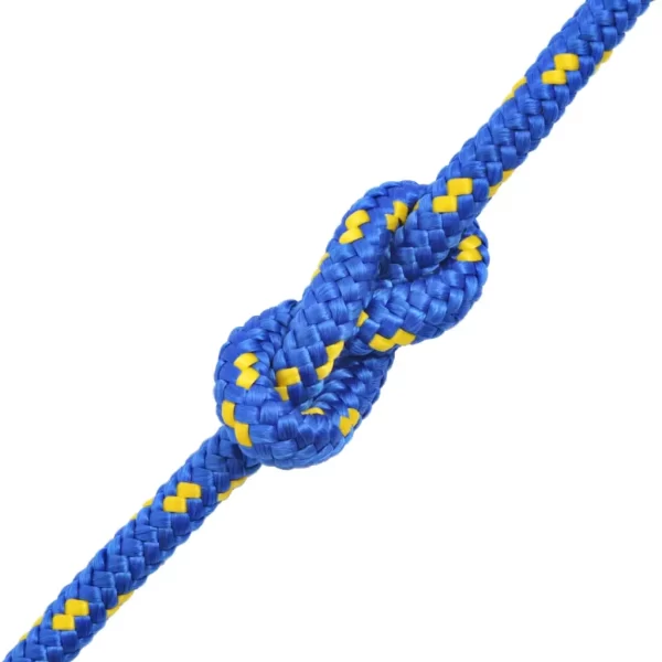 vidaXL Marine Rope Polypropylene 0.39" 1968.5" Blue - Image 2