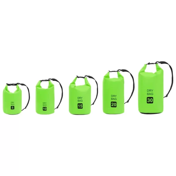 vidaXL Dry Bag Green 4 gal PVC - Image 8