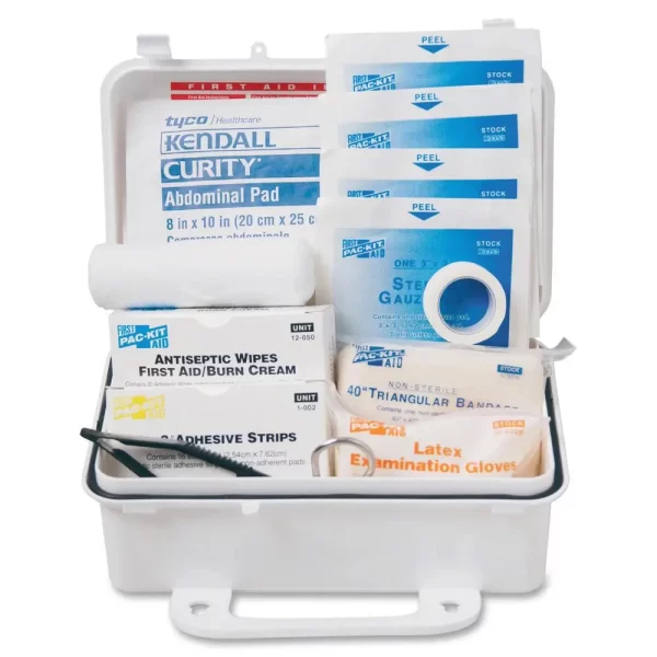 Pac-Kit Safety Equipment 10-person First Aid Kit - 10 x Individual(s) - 4.5" Height x 7.5" Width x 2.8" Depth Length - Plastic Case - 1 / Kit - Image 2