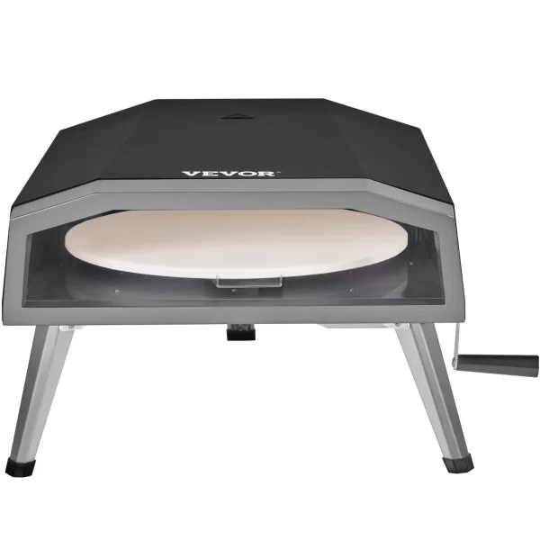 VEVOR Outdoor Pizza Oven, 16-inch, Gas Fired Pizza Maker, Portable Outside Stainless Steel Pizza Grill with 360 Rotatable Pizza Stone, Waterproof Cover, Peel, IR Thermometer, Gas Burner, CSA Listed - Image 10