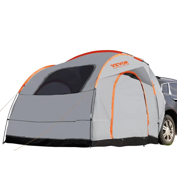 VEVOR SUV Camping Tent, 8'-8' SUV Tent Attachment for Camping with Rain Layer and Carry Bag, PU2000mm Double Layer Truck Tent, Accommodate 6-8 Person, Rear Tent for Van Hatch Tailgate - Image 10