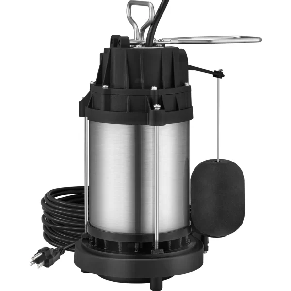 VEVOR Submersible Sump Pump Water Pump 1/2 HP 4320GPH Cast Iron Steel Basement - Image 10