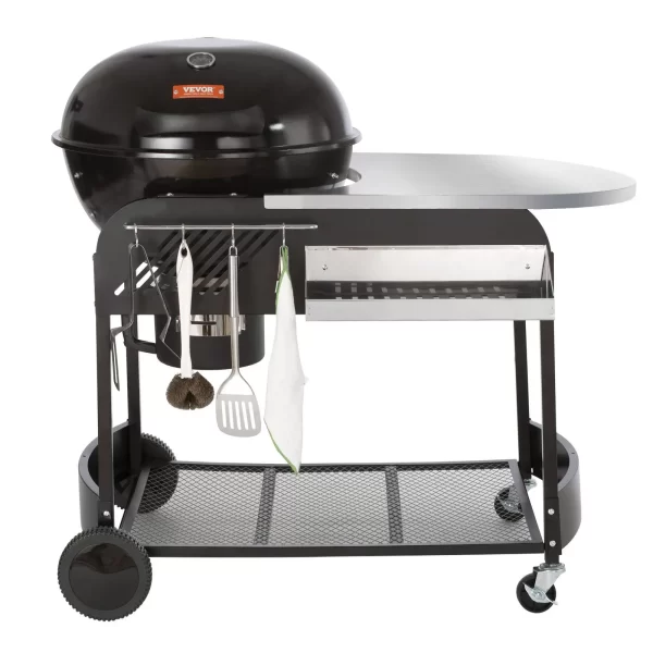 VEVOR 21 inch Kettle Charcoal Grill BBQ Portable Grill with Cart Outdoor Cooking - Image 10