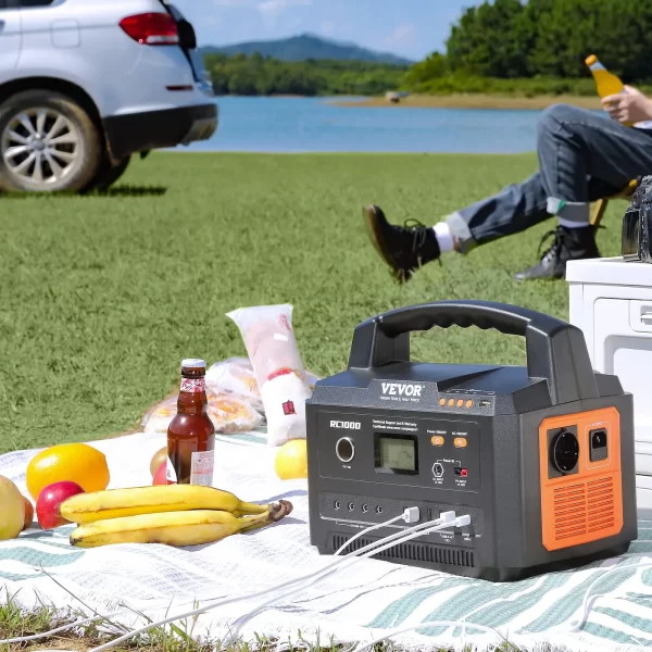 VEVOR Portable Power Station Solar Generator 999Wh 1000W with 12 Charging Ports - Image 7