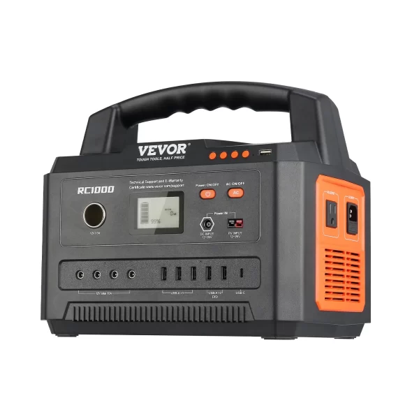 VEVOR Portable Power Station Solar Generator 999Wh 1000W with 12 Charging Ports - Image 9