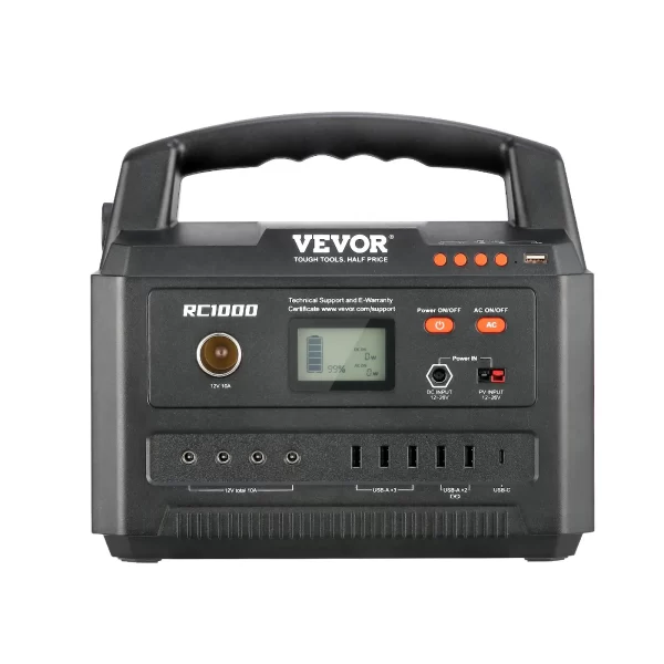 VEVOR Portable Power Station Solar Generator 999Wh 1000W with 12 Charging Ports - Image 10