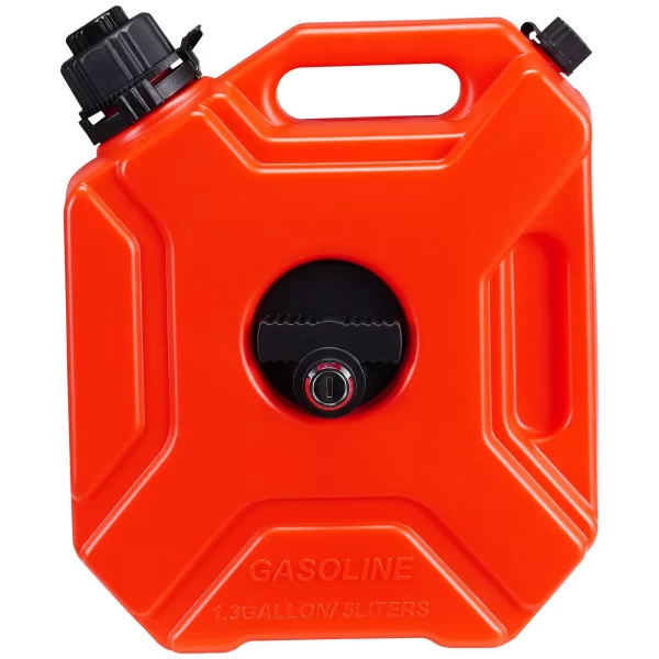 VEVOR Water Can, 1.3 Gallon/5L, Water Tank with Spout and Lockable Bracket, Storage Water Container, Auto-Off Function & Adjustable Flow Rate, Compatible with Most Cars Motorcycle SUV ATV UTV, Red - Image 9