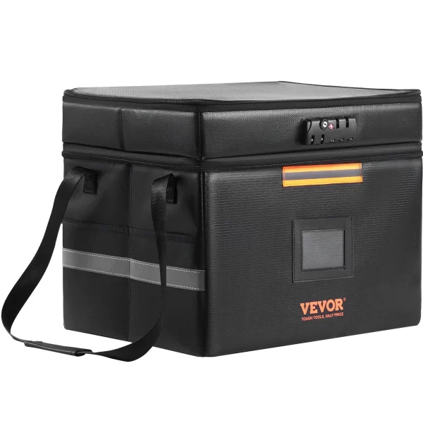VEVOR Fireproof Document Box, 2000 Fireproof Document Bag with 3 Storage Layers, 15.35"x12.4"x13.98", Fireproof Wallet, Large Briefcase, Money Storage, Passport, Documents, Bank File - Image 20