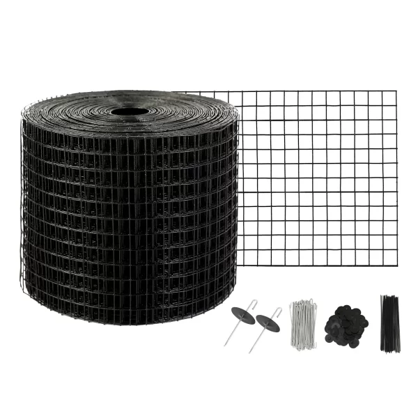 VEVOR 6 inch x 50ft Solar Panel Bird Guard, Critter Guard Roll Kit with 50pcs Stainless Steel Fasteners, Solar Panel Guard with Rust-proof PVC Coating, 1/2 inch Wire Roll Mesh - Image 8