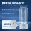 VEVOR Hydrogen Water Bottle Generator, 380 ml / 13.4 oz Capacity Portable Hydrogen Water Maker, SPE Technology Hydrogen Rich Water Ionizer Machine with Nasal Inhalation Tube and Self-Cleaning - Image 4
