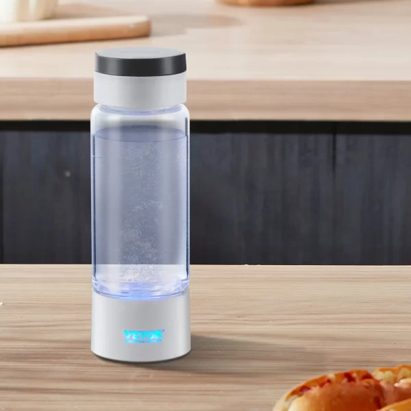VEVOR Hydrogen Water Bottle Generator, 380 ml / 13.4 oz Capacity Portable Hydrogen Water Maker, SPE Technology Hydrogen Rich Water Ionizer Machine with Nasal Inhalation Tube and Self-Cleaning - Image 7
