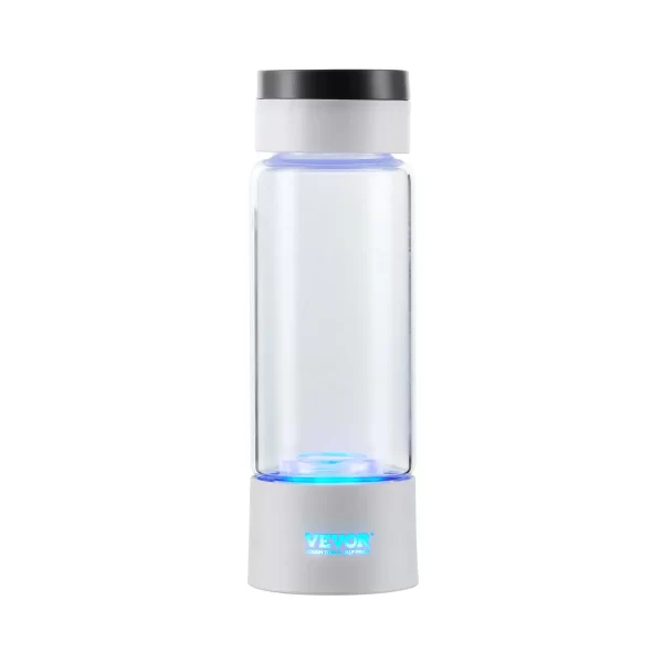 VEVOR Hydrogen Water Bottle Generator, 380 ml / 13.4 oz Capacity Portable Hydrogen Water Maker, SPE Technology Hydrogen Rich Water Ionizer Machine with Nasal Inhalation Tube and Self-Cleaning - Image 9