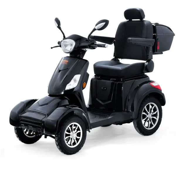 VEVOR Heavy Duty 4-Wheel Mobility Scooters for Seniors & Adults 500lbs Capacity - 31 Miles 3-Speed Long Range, 800W All Terrain Electric Recreational Scooter Wheelchair with 25 Max Climbing Capacity - Image 9