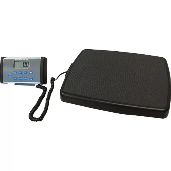 Health o Meter Professional Remote Digital Scale - 500 lb / 220 kg Maximum Weight Capacity - Black, Gray - Image 2